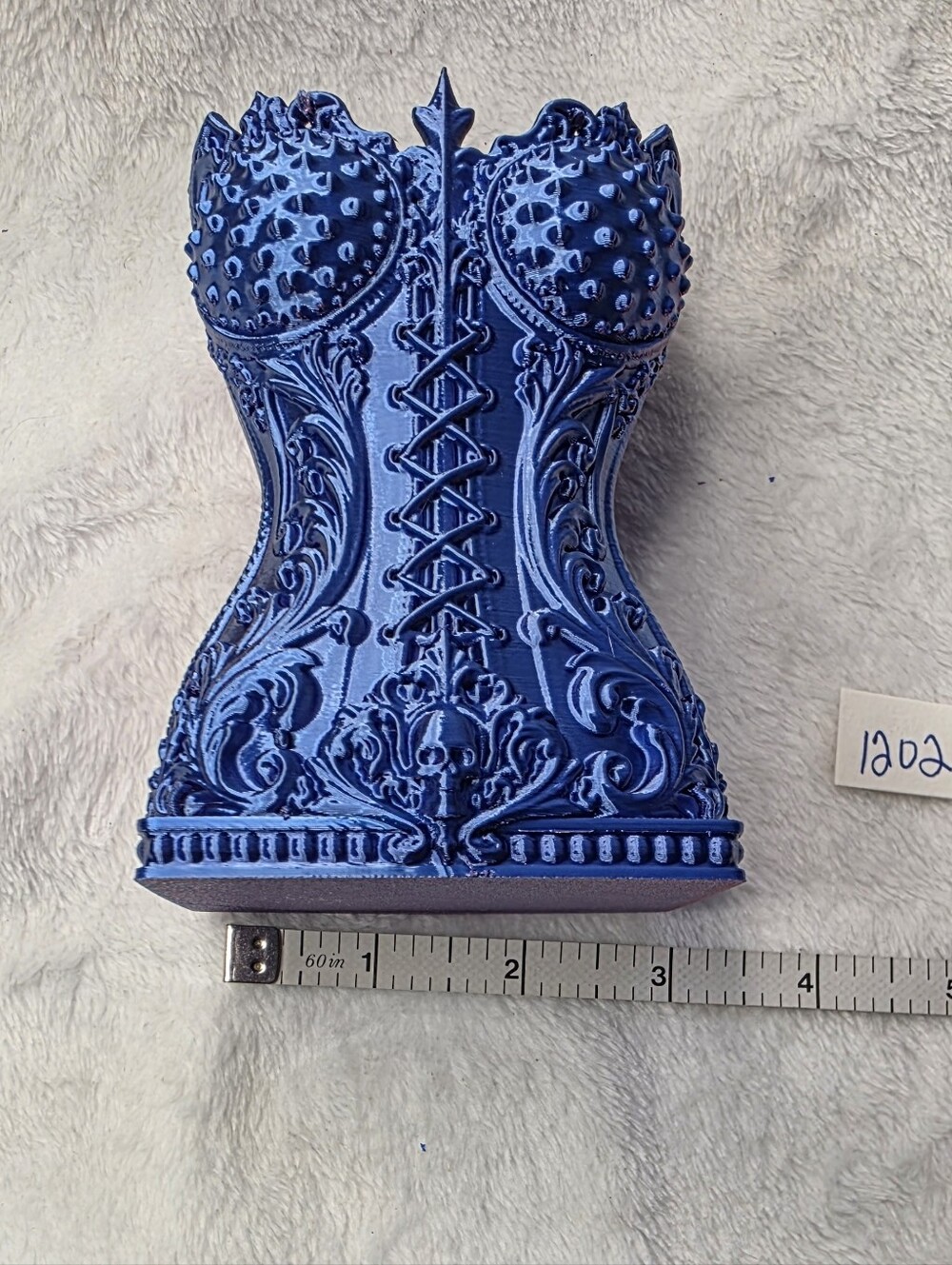 Decorative Gothic Corset Makeup Beush Pencil Holder - Picture 7 of 8